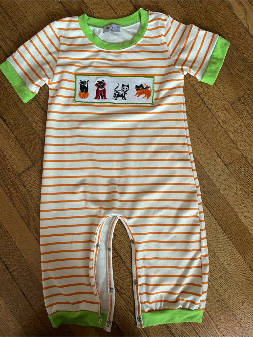 Abby & Evie Halloween jumper boys 18 months embroidery cats dogs